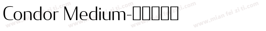 Condor Medium字体转换